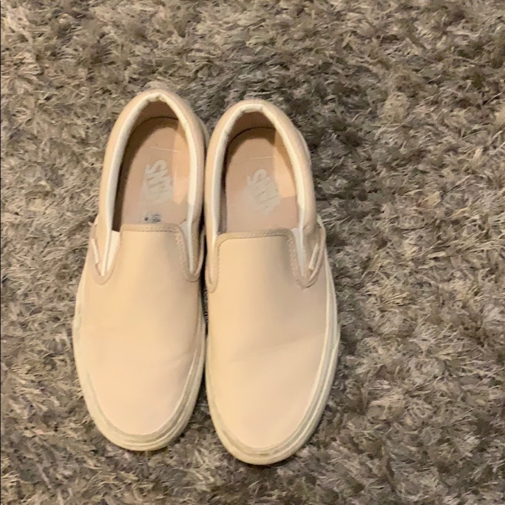 Baby pink slip-on Vans